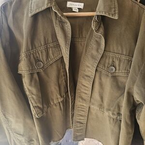 Ladies Short Waisted Shacket by Top Shelf